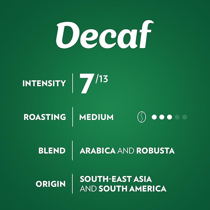 Lavazza Espresso Maestro Decaf (DEK) Aluminum Capsules Compatible with Nespresso* Original Machines, Medium Espresso Roast, Arabica and Robusta Blend (60 Capsules) - Packaging May Vary