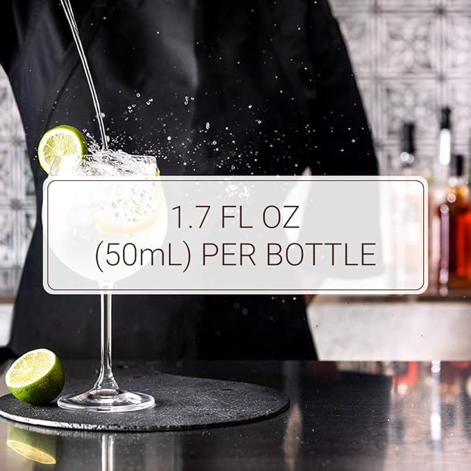 Monin - 5 Flavor Classic Cocktail Collection: Pomegranate, Mojito, Agave Nectar, Mango, and Pure Cane Syrups, Great for Classic Happy Hour Cocktails, Non-GMO, Gluten-Free (50 ml per bottle)