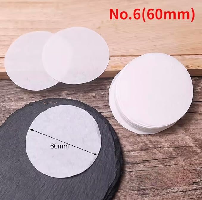 Coffee Replacement Paper Filter 500 Count Unbleached Coffee Filter Paper Round Coffee Maker Filters Compatible with Aerobie Aeropress Coffee and Espresso Makers Disposable Coffe Tea Filters (White)