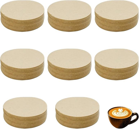 800 PCS Coffee Filter, 2.28 Inch Unbleached Round Coffee Paper Filter, Disposable Paper Filters for Aeropress Mocha Pot Espresso Maker(58mm)