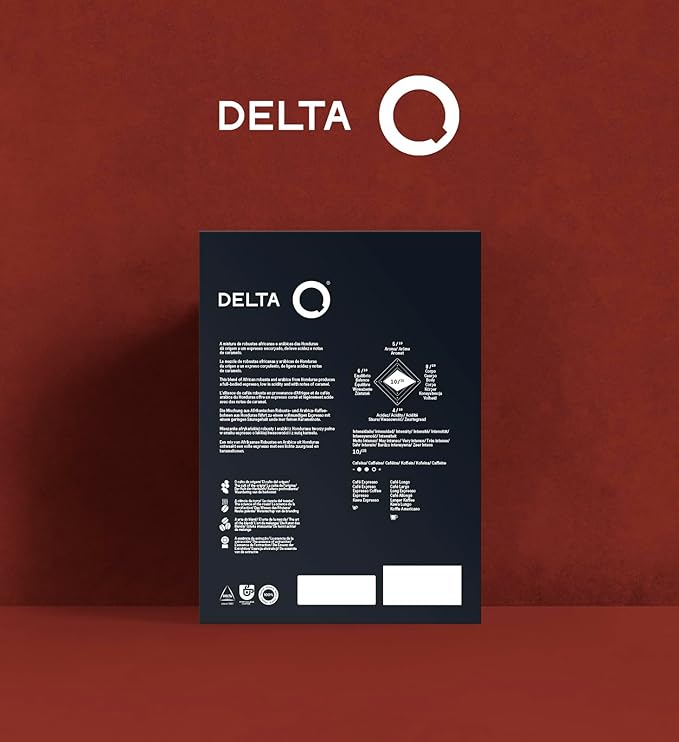 Delta Q Qalidus Espresso Pods for Delta Q machines - Intensity 10, Notes of Caramel, XXL Pack - 80 Coffee Capsules