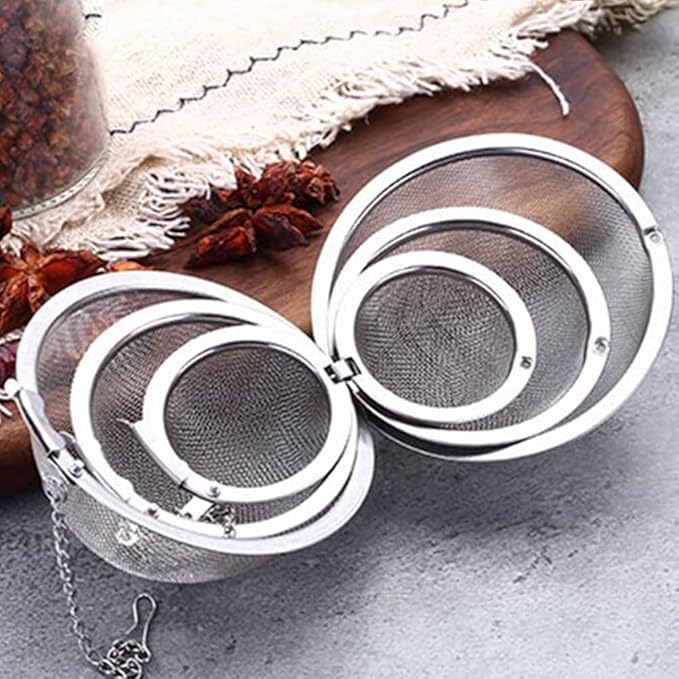 Stainless Steel Mesh Tea Ball, Extra Fine Mesh Tea Infuser for Loose Leaf Tea, Tea Strainers Tea Infuser Strainer Filters for Tea 3piece set