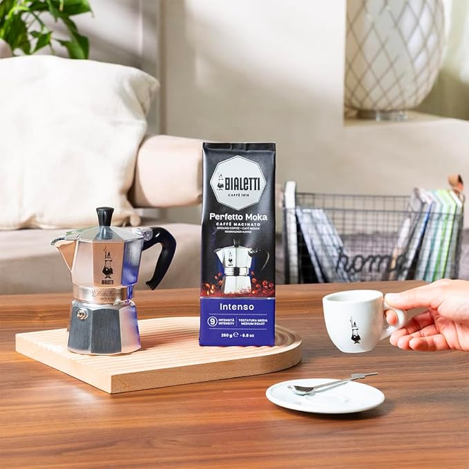 Bialetti Perfetto Moka Café Moulu Intenso (Strong) Dark Roast 250 g