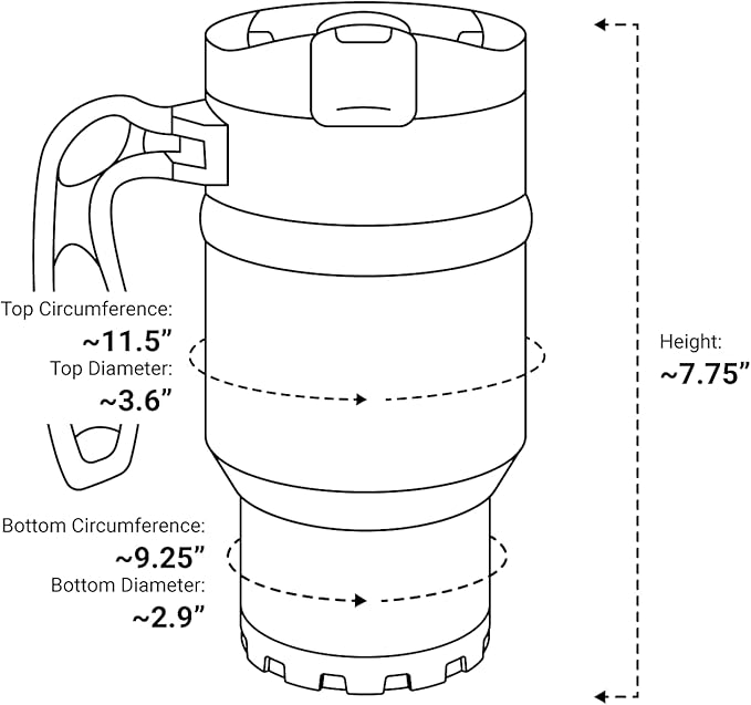 BruTrek® by Planetary Design Double Shot 4.0 Travel Coffee French Press, 16 fl.oz Insulated Stainless Steel Mug, Removable Storage Bottom To Brew A Second Cup, No Spill Lid (Obsidian)