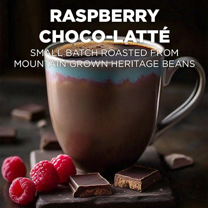 Maud's Raspberry Chocolate Flavored Coffee Pods, 50 ct, Medium Roast Flavored Coffee in Single Serve Pods – 100% Arabica Beans, Compatible with Keurig K Cups Maker - Image 2