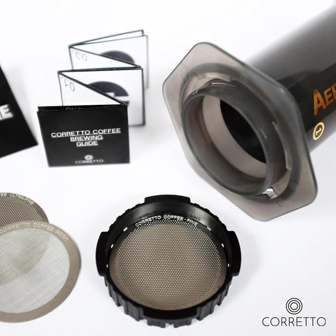 1 Fine Reusable Metal Filter for use in AeroPress Coffee Maker | Upgrade from Paper Filters | Aero press Compatible Accessories
