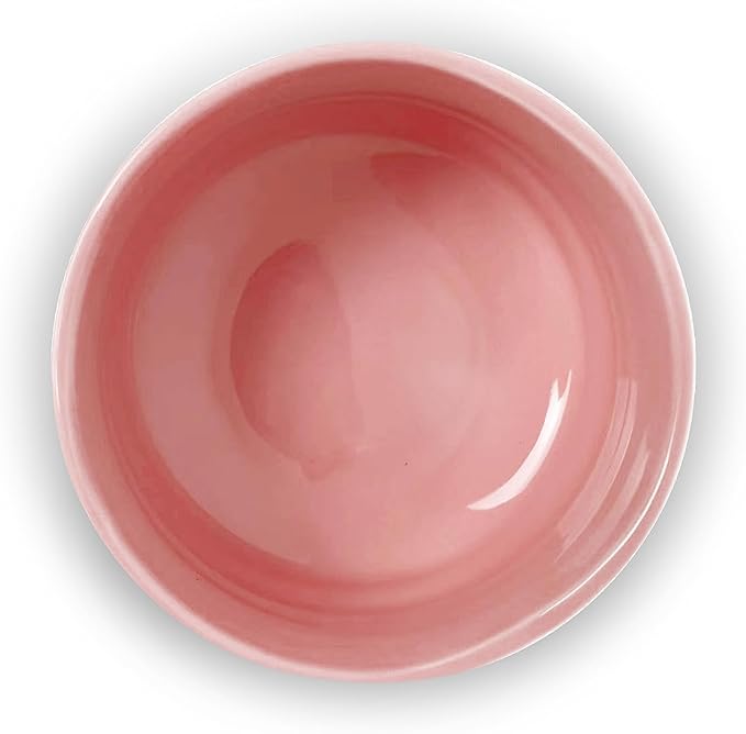 Ceramic Matcha Bowl, Handmade Japanese Green Tea Cup,Matcha Tea Whisk Bowl For Ceremony Chawan 500ml 17oz (Pink)