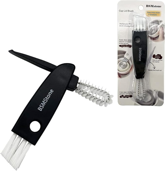 Tiny Cleaning Brush-Mini Multi-Functional Crevice Cleaning Brush, Water Bottle Cleaning Tools for Bottle Cup,Nursing Bottle Cup-1 Pack (Black)… by BSMstonehouseholdsupplies