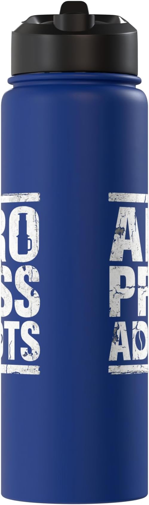 Bold AeroPress Coffee Addict Shirts AeroPress Addicts Stainless Steel Insulated Water Bottle