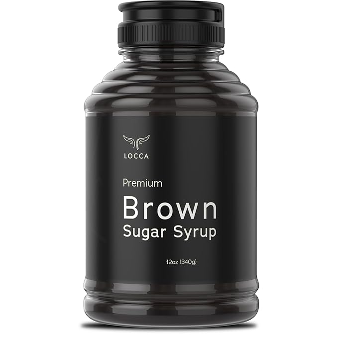 Brown Sugar Syrup | Boba Black Sugar Syrup | for Coffee Boba Tea Kit Simple Bubble Tea by Locca 12 Oz (Pack of 1) by Locca