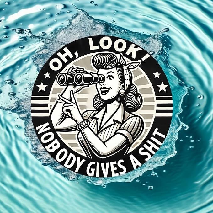 1pc Humorous Quote Round Iron Sign, 8x8 Inch "Nobody Gives a Shit" Wall Art, Decorative Metal Plaque for Home, Garage, Street, Backyard, Club, Bar, Cafe - Gift Idea - Image 2