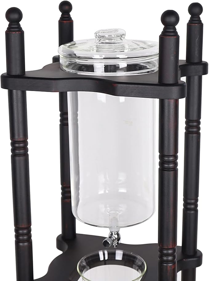 Cold Brew Coffee Tower, 67.63 Oz Ice Cold Brew Dripper Adjustable Drip Cold Brew Coffee Maker about 25 Cups for Bars, Clubs, Parties 28 x 24.5 x 115 Cm/ 11.02 x 9.65 x 45.28 Inch