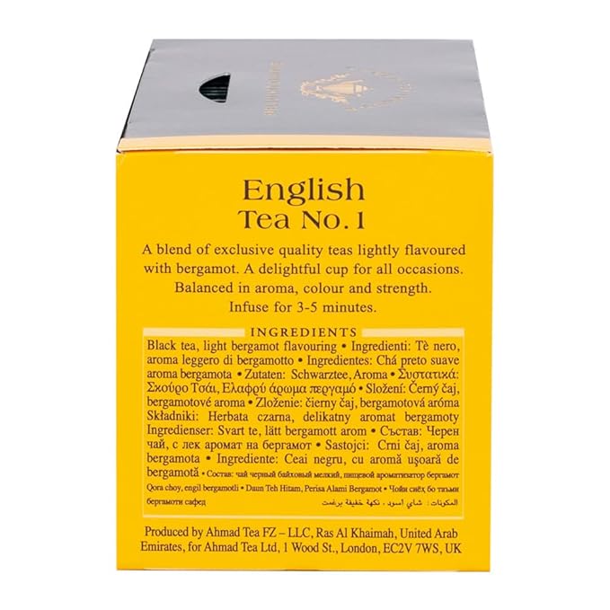 Ahmad Tea English Tea No. 1 Black Tea (20 Teabags) (Pack of 2)