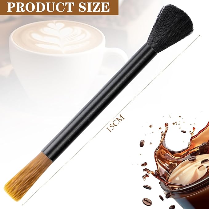 Coffee Grinder Cleaning Brush Dusting Espresso Brush Accessories Cleaner Barista Brush Machine Cleaning Brush Cleaning Tool for Bean Grain Coffee Tool Barista Home Kitchen