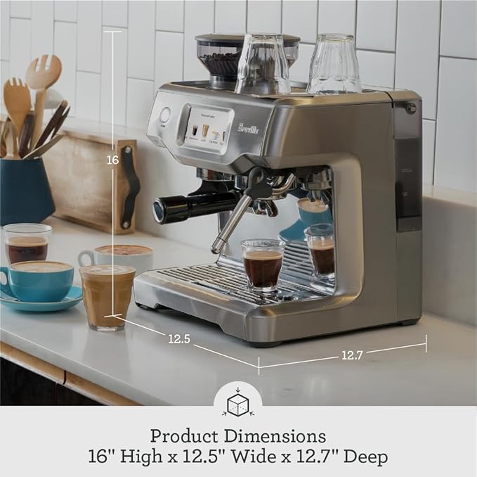 Breville Barista Touch Espresso Machine BES880BSS, Brushed Stainless Steel