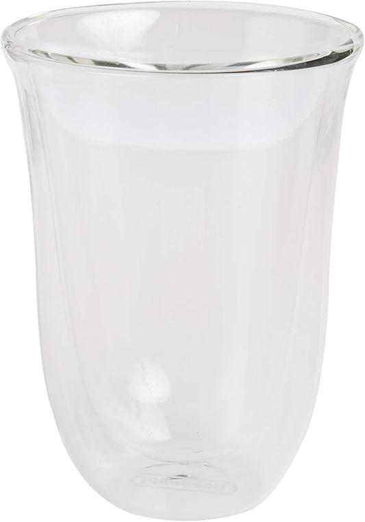 DeLonghi 5513214611 Double Walled Thermo Latte Macchiato Glasses, Set of 2