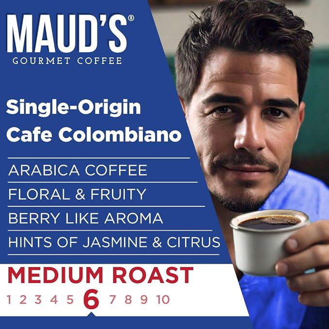 Maud's Colombian Coffee Pods, 50 ct, Single Origin, Medium Roast Coffee in Single Serve Pods – 100% Arabica Coffee, Compatible with Keurig K Cups Maker - Image 6