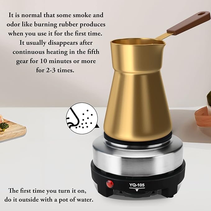 Hot Plate for Moka Pot,500W Small Electric Hot Plate,Mini Stove Portable Stove,Hot Burner Cooktop Electric Heater for Home Kitchen