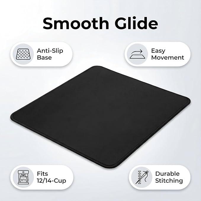 Sliding Mat Compatible with Cuisinart Coffee Maker 14 cup (8.26"×9.5")- Smooth Glide with Anti-Slip Base - Perfect Accessories Fit for Cuisinart 14 Cup Coffee Maker