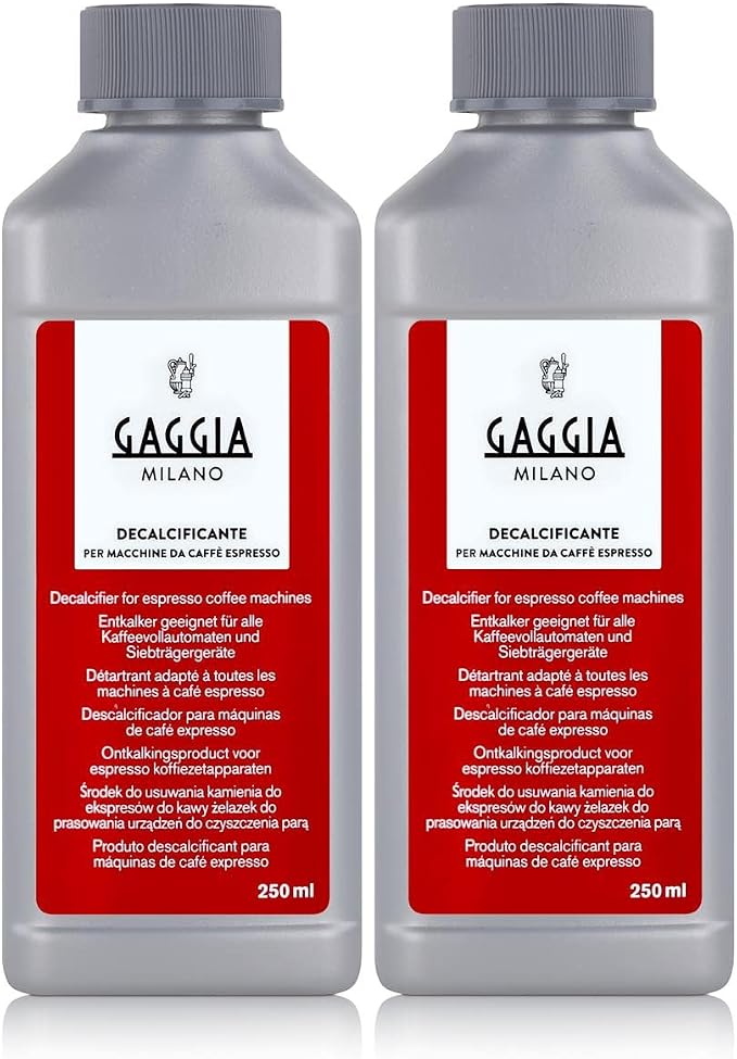 Gaggia Decalcifier Descaler Solution 250ml (2 Bottles) by Gaggia