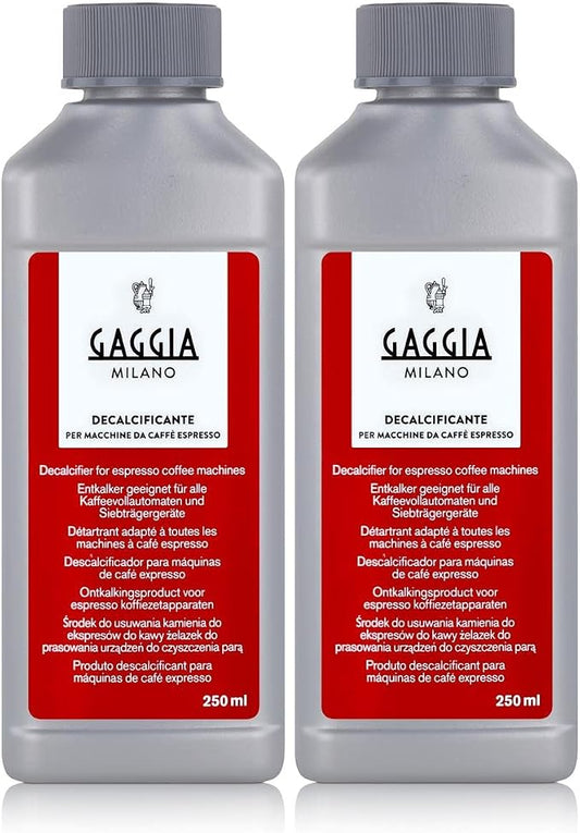 Gaggia Decalcifier Descaler Solution 250ml (2 Bottles) by Gaggia