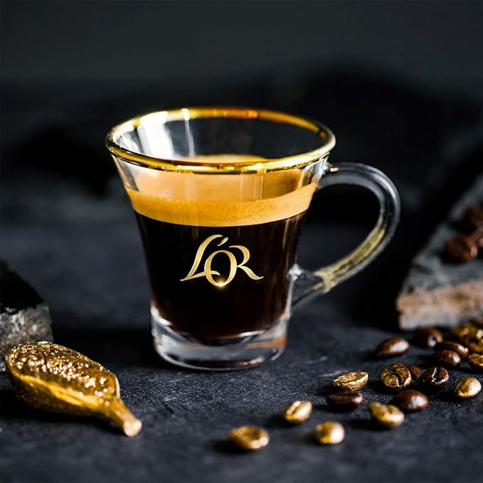L'OR Espresso Capsules, 10 Count Profondo Lungo, Single-Serve Aluminum Coffee Capsules Compatible with the L'OR BARISTA System & *Nespresso Original Machines, 10 Count (Pack of 1)