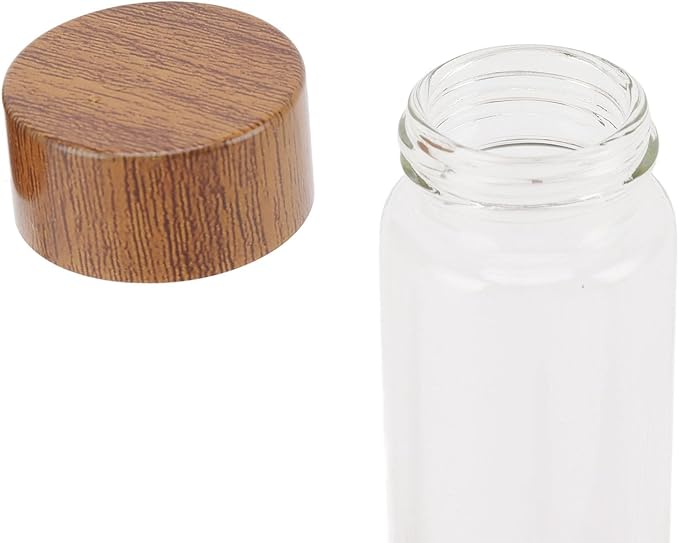 Fockety Coffee Bean Storage Tubes Single Dose, 6PCS or 12PCS Coffee Bean Cellar, Dosing Glass Vials with Lids, Wooden Display Stand and Funnel, Airtight Sealed Glass Canister Jars Tubes