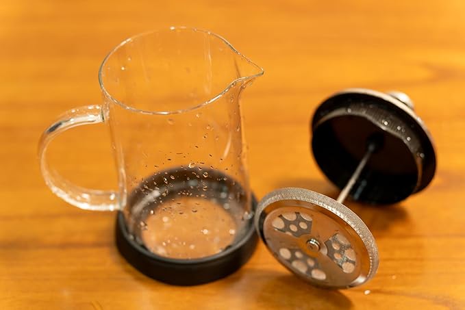 5-piece Stainless Steel French Press Brewing Set Replacement Kit,Stainless Steel 34 oz French Press Filter Replacement Parts (Silver, 1000ml)