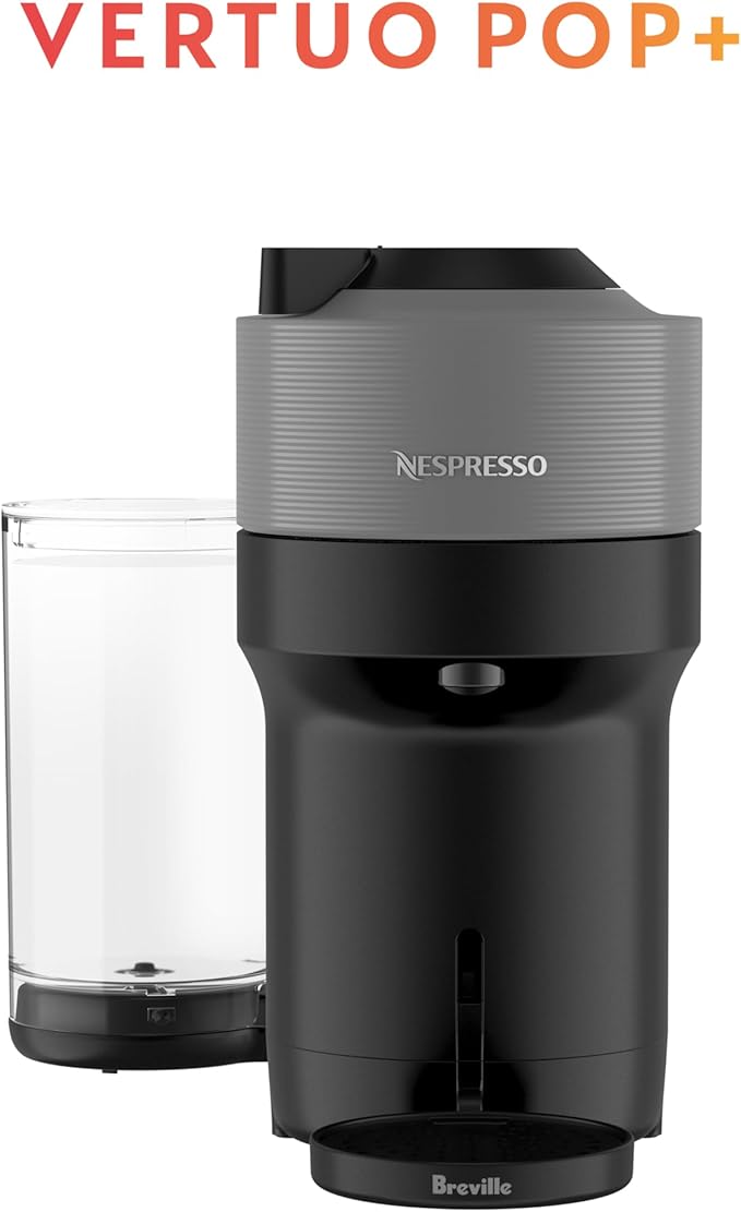 Nespresso Vertuo Pop+ Coffee and Espresso Maker by Breville, Dark Grey