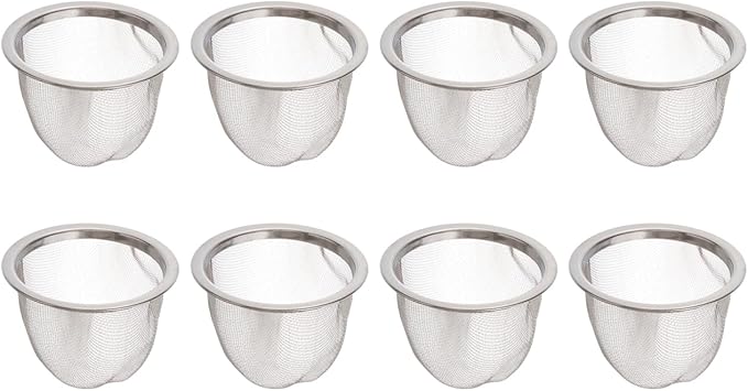 Yardwe Stainless Steel Tea Filter with Fine Mesh Strainer 2.5 Inch Infuser for Loose Leaf Tea Brewing at Home or Office