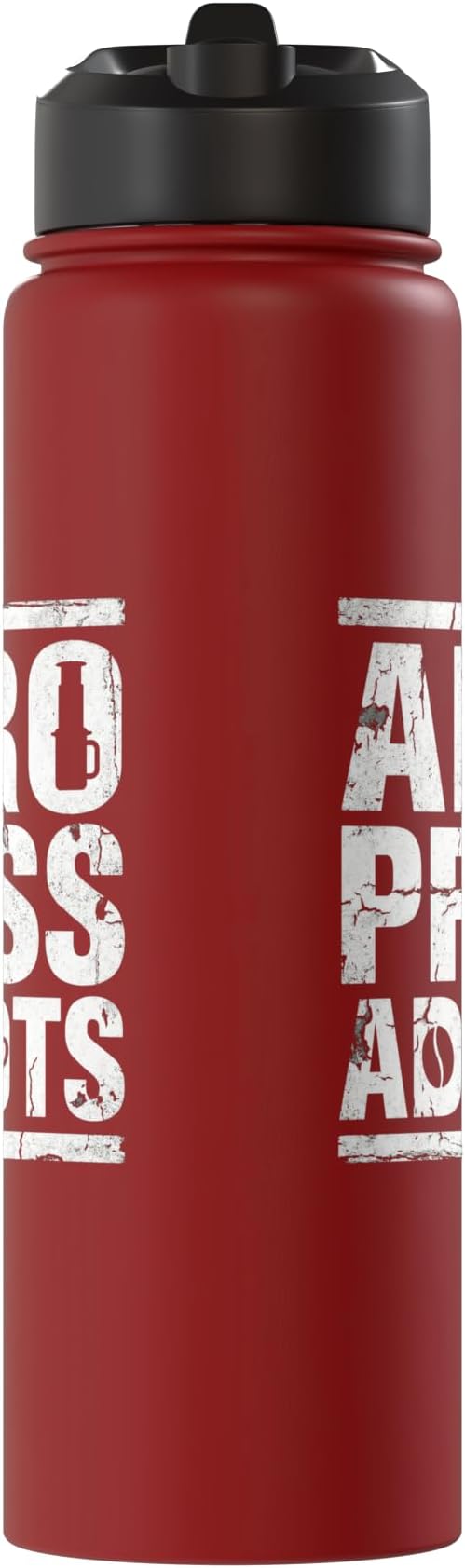 Bold AeroPress Coffee Addict Shirts AeroPress Addicts Stainless Steel Insulated Water Bottle