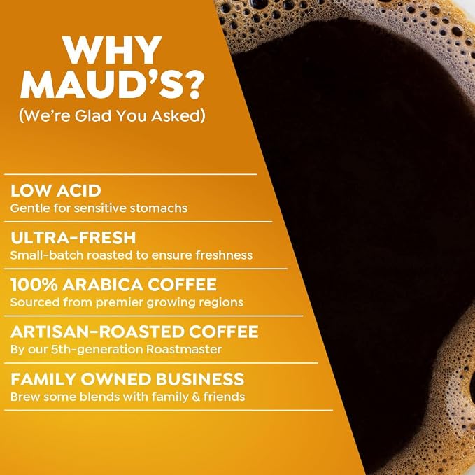 Maud's Breakfast Blend Coffee Pods, 18 ct, Light Roast Coffee in Single Serve Pods – 100% Arabica Beans, Compatible with Keurig K Cups Maker - Image 4