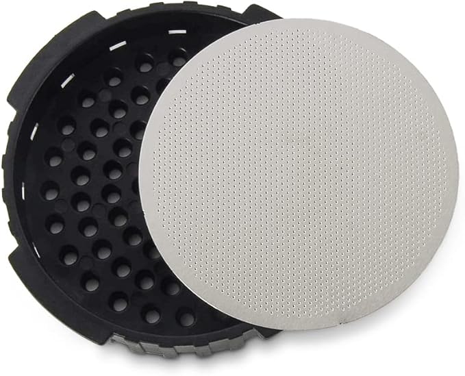 CAFEMASY Reusable Metal Coffee Filter with Replacement Filter Cap Set Compatible with Aeropress Original Go Coffee Espresso Maker