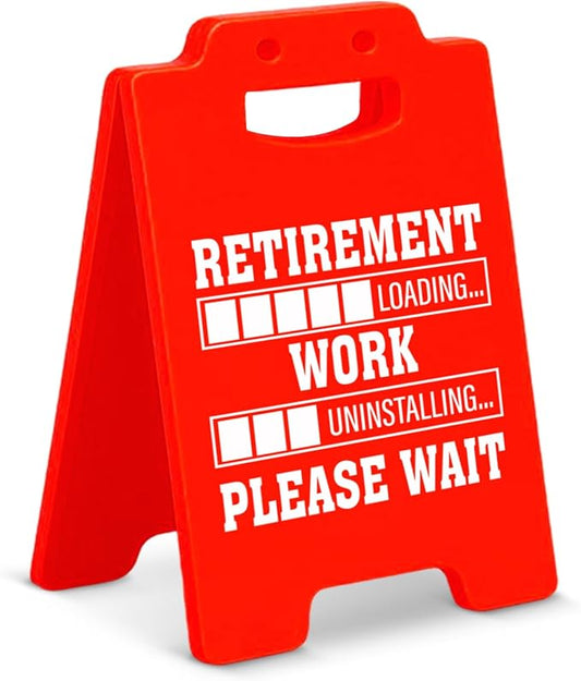 Funny Retirement Gifts for Women Men - Happy Retirement Home Office Desk Sign Cubicle Decor for Teacher Nurses Boss Coworker - Farewell Leaving Goodbye Gifts for Coworkers Friends by Unknown