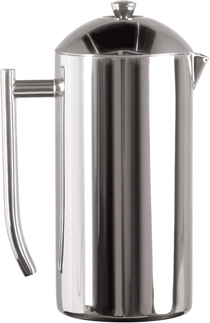 Frieling French Press Coffee Maker - 23 oz, Polished Double-Wall Stainless Steel - Insulated French Press for Camping - All Stainless Steel Coffee Maker