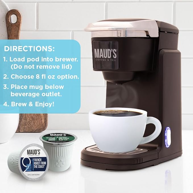 Maud's Family Pack Coffee Pods Variety Pack, 136 ct, 12 Assorted Flavors, Medium Roast Single Serve Pods – 100% Arabica Coffee, Compatible with Keurig K Cups Maker - Image 5