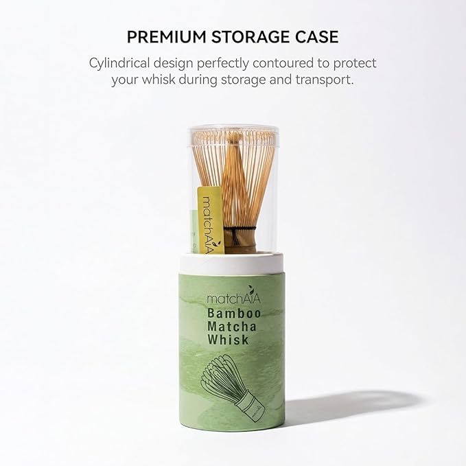 Premium Bamboo Matcha Whisk (Chasen) – 2-Pack Handcrafted Traditional 100-Prong Japanese Tea Whisk for Ceremonial Matcha & Modern Lattes (2-Pack)