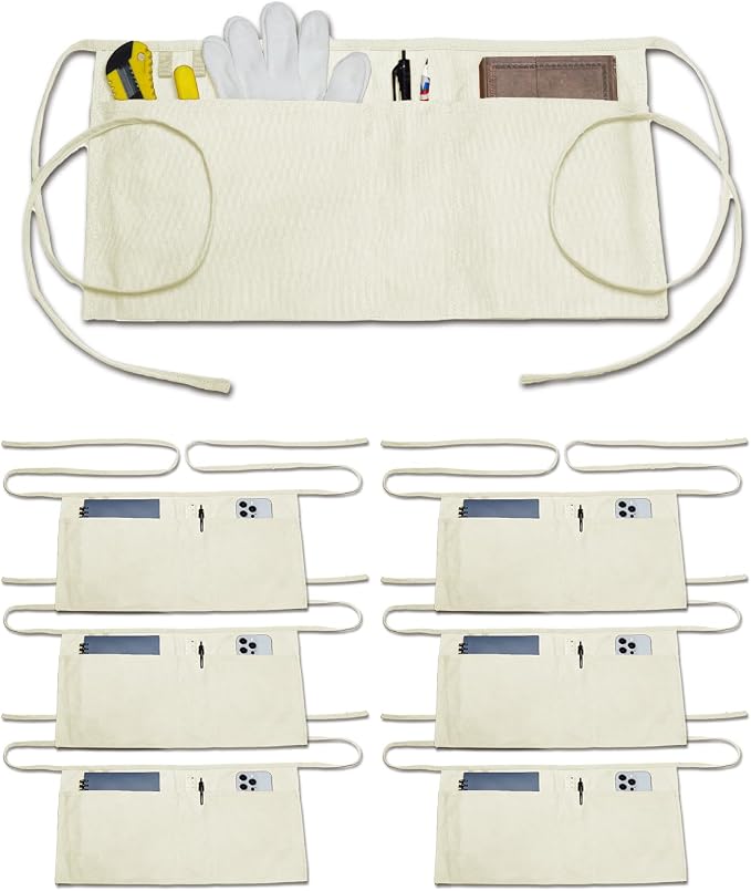 Canvas Work Waist Apron with 3 Pocket by Unknown