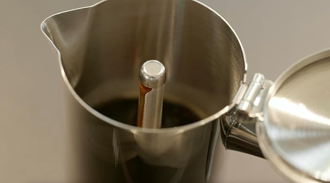 Moka Stovetop Espresso Maker, Stainless Steel, for Induction Cooktops, 3-4 Cups, 8.5 Oz