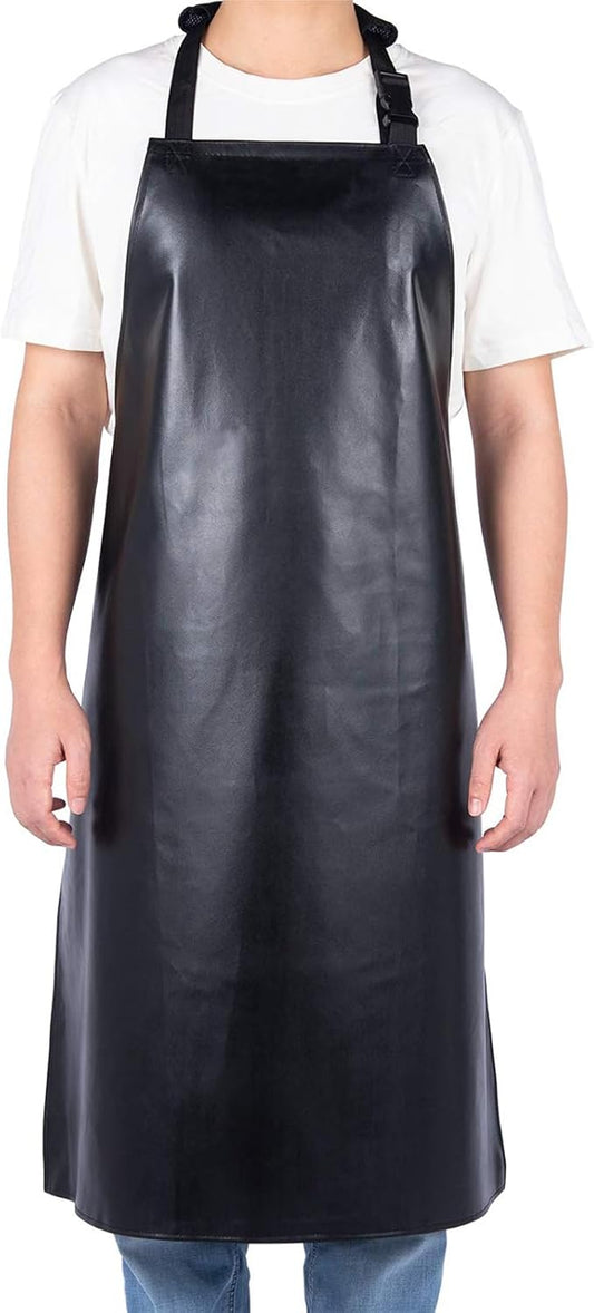 Homsolver Heavy Duty Vinyl Waterproof Apron for Unisex Adult, Ultra Lightweight, Chemical Resistant Industrial Work Apron by Homsolver