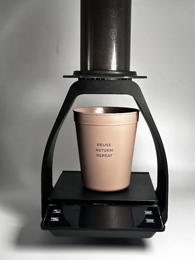 Stand for Wacaco Picopresso/Aeropress with Drip Tray and Scale Platform | Portable & Sturdy Espresso/Accessory Holder | Compact Coffee Station Organizer