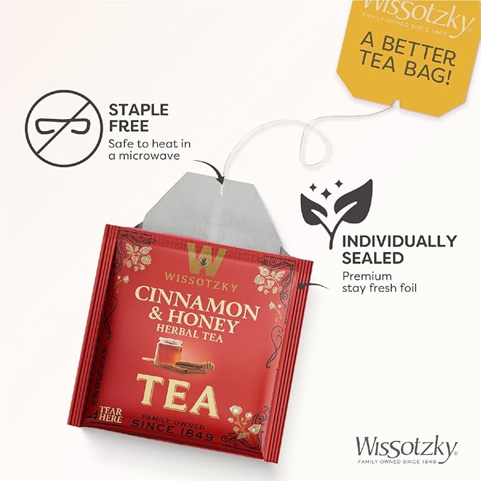 Wissotzky Artisanal Tea Chest Box, Assorted Flavors of Black & Herbal Tea Bags (42 Tea Bags) 6 Flavors | Tea Sampler Variety Pack | Tea Gift Set | Individually Wrapped | Corporate & Holiday Gifts | Certified Kosher