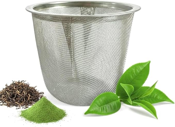 Japanese Fine Mesh Tea Sifter – Stainless Steel Tea Strainer for Matcha & Loose Leaf Tea Made in Japan