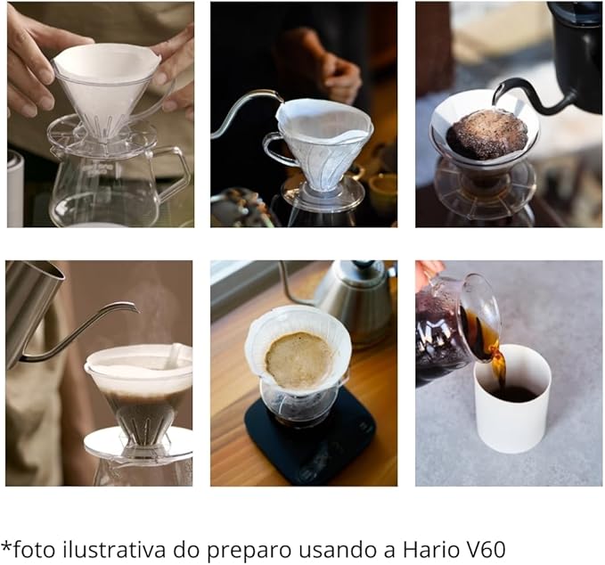 [2pcs Set] Hario V60 Misarashi Coffee Paper Filter (Size 01, 100 Count, White) 200 Total