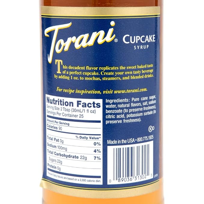 Torani Cupcake Syrup, 750 ml - Image 2