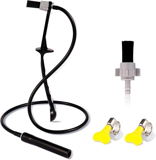 Coffee Machines Steam Cleaning Brush,Featuring a Scoop-Shaped end and Removable Heat-Resistant Brush Head, Steam Wand Descaling and Cleaning Tool Suitable for Espresso Machines