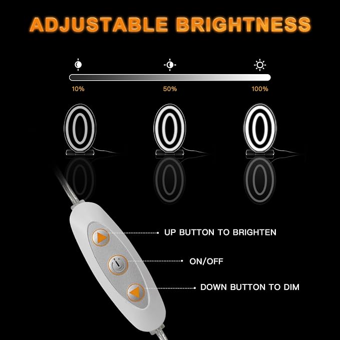 YALLOVE Neon Sign Number 0, 9.8 inches Height USB Powered Night Light-up Numbers for Birthdays Decor, Party Anniversary, Cafe Bar Decor (Small) - Image 4