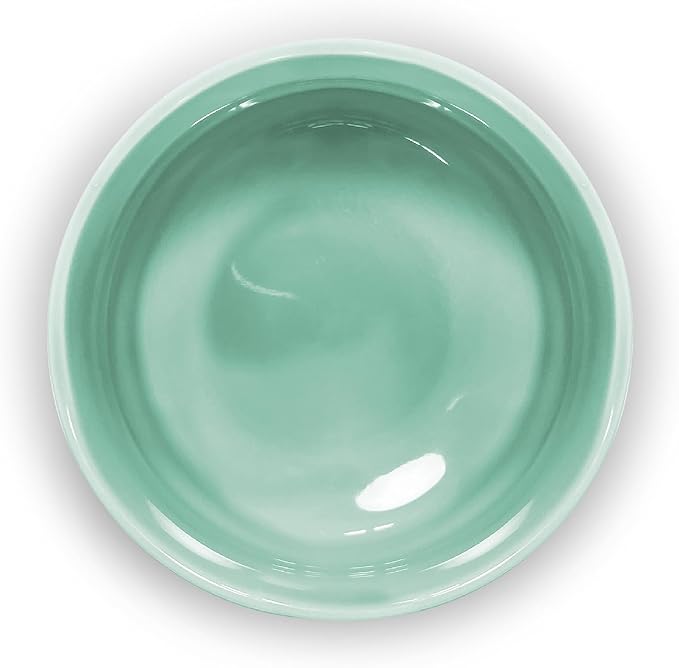 Ceramic Matcha Bowl, Handmade Japanese Green Tea Cup,Matcha Whisk Bowl For Ceremony Chawan 500ml 17oz (Light greenish blue)