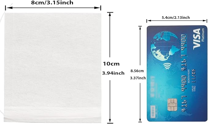 Eketirry 400pcs Tea Filter Bags for Loose Tea, Empty Tea Bags, Natural Wood Pulp Paper Material, Disposable Unbleached Tea Filter Bags with Drawstring for Loose Tea (White, 3.15 x3.94 inch)