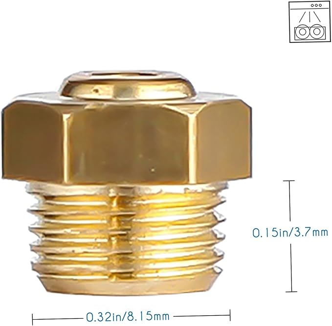 Easyworkz Pressure Valve Replacement for Espresso Pot, Moka Coffee Maker Relief Valve Spare Part, Made in Italy, 8mm/M8